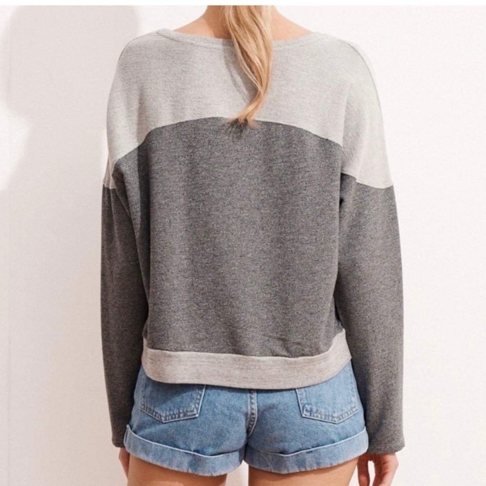Sundry Locals Only Cropped Sweatshirt. View 2